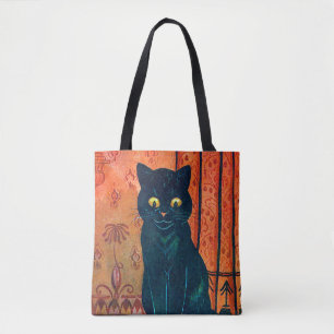 Schwarze Katze, Louis Wain Tasche
