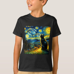 Schwarze Katze Lustige Katzenliebhaber-Mutter Dadd T-Shirt