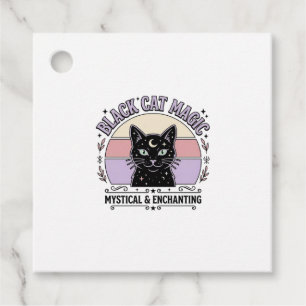 Schwarze Katze Magie Katze Schwarze Katze Vintage Geschenkanhänger