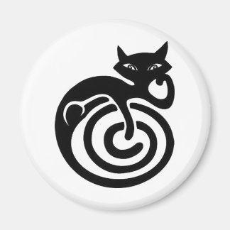 Schwarze Katze. Magnet