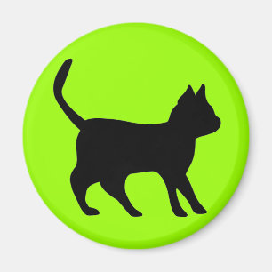 Schwarze Katze Magnet