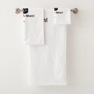 Schwarze Katze Meow-A Weekend Badetuch Set