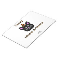 Schwarze Katze Meow-A-Ween Notepad (27,9 cm x 21,6