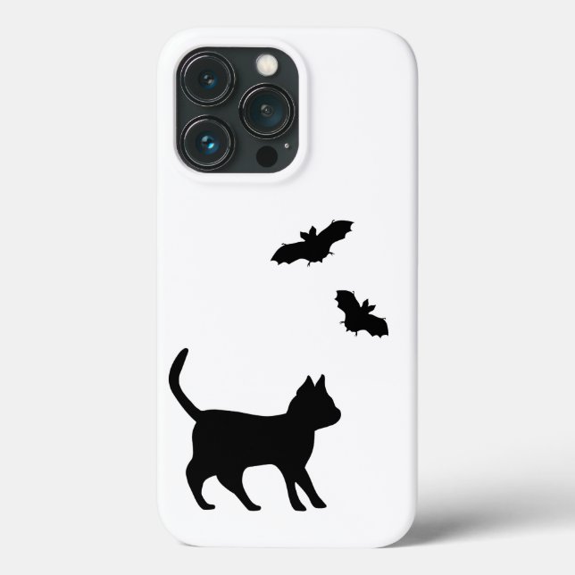 Schwarze Katze mit Bat Case-Mate iPhone Hülle (Rückseite)