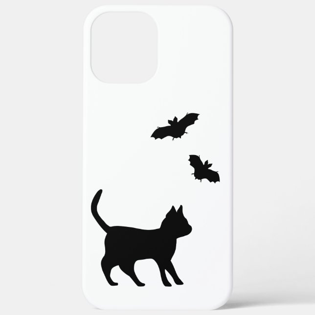 Schwarze Katze mit Bat Case-Mate iPhone Hülle (Rückseite)
