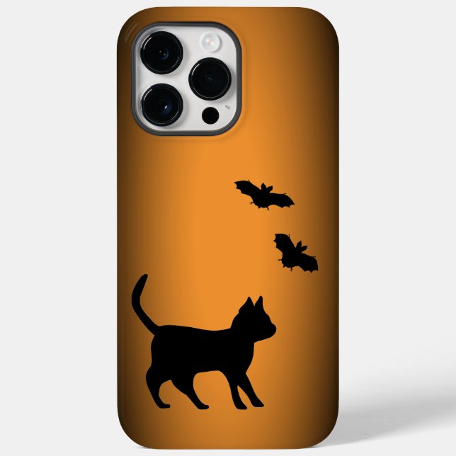 Schwarze Katze mit Bat Case-Mate iPhone Hülle (Rückseite)