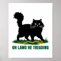 Schwarze Katze mit Schlange Oh, lawd er erzählt Na