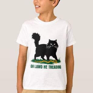Schwarze Katze mit Schlange Oh, lawd er erzählt Na T-Shirt