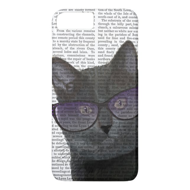Schwarze Katze mit Sonnenbrille 2 Case-Mate iPhone Hülle (Rückseite)