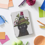 Schwarze Katze mit Teekanne und Eule iPad Pro Cover<br><div class="desc">Schwarze Katze mit Teekanne und Schüssel von FabFunky. Eine schwarze Katze mit Teekanne und Eule auf dem Kopf.  | 191545D</div>