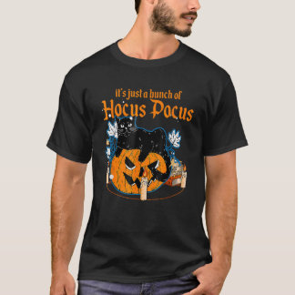Schwarze Katze Mond Lustiges Halloween-Kostüm Bunc T-Shirt