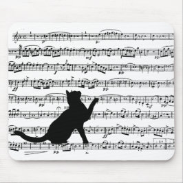 Schwarze Katze Mousepad