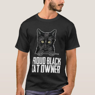 Schwarze Katze Mutter Schwarzes Kätzchen Vater T-Shirt