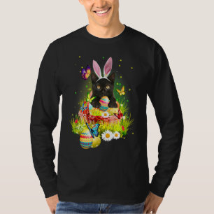Schwarze Katze Ostertag Bunny Egg Kostüme Männer F T-Shirt