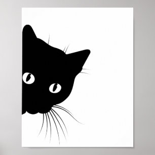 Schwarze Katze Poster