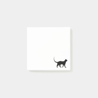 Schwarze Katze PostIt Post-it Klebezettel