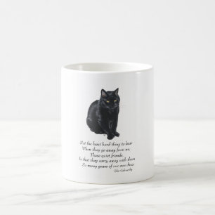 Schwarze Katze Regenbogenbrücke Kaffeetasse