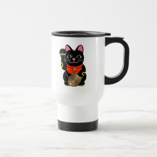 Schwarze Katze Reisebecher