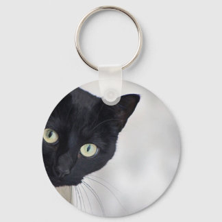Schwarze Katze Schlüsselanhänger