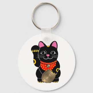 Schwarze Katze Schlüsselanhänger