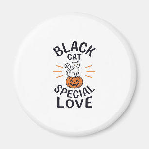 Schwarze Katze spezielle Liebe Halloween-Katze Vek Magnet