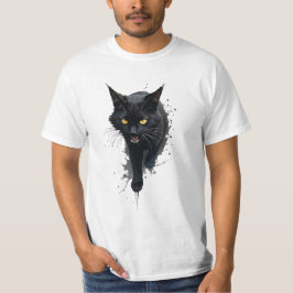 Schwarze Katze T-Shirt