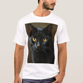 Schwarze Katze T-Shirt