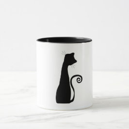 Schwarze Katze Tasse