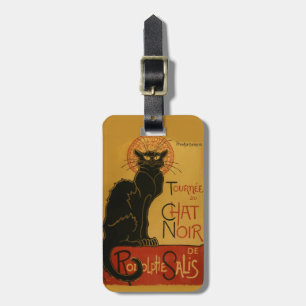 Schwarze Katze Tournee de Chat Noir Gepäckanhänger