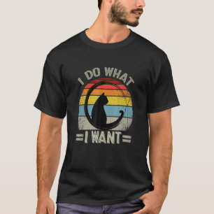 Schwarze Katze Tu Was Ich Will Roter Becher  Meine T-Shirt