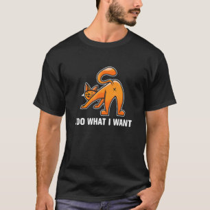 Schwarze Katze Tu Was Ich Will Roter Becher  Meine T-Shirt
