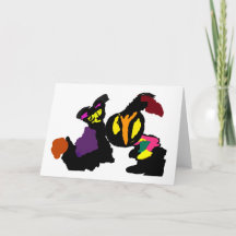 Schwarze Katze und Kürbisfreude nett