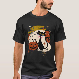 Schwarze Katze und Kürbiskernöl T-Shirt