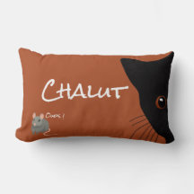 schwarze Katze und Maus