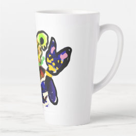 Schwarze Katze und Sonnenblumen Milchtasse
