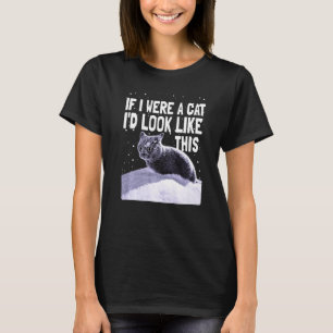 Schwarze Katze Verrückte Katze Wenn ich eine Kat T-Shirt