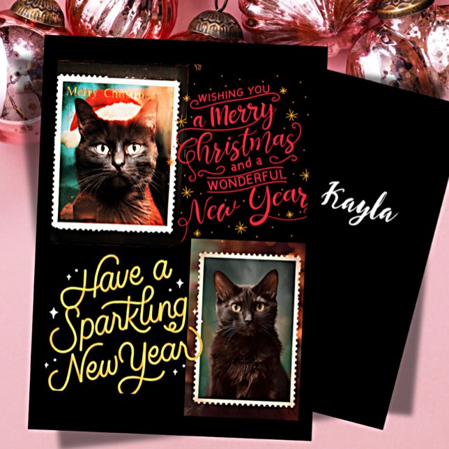 Schwarze Katze Weihnachten  (Von Creator hochgeladen)