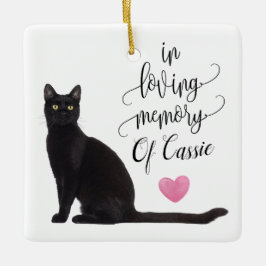 Schwarze Katze Weihnachtsschmuck im Gedächtnis Ihr