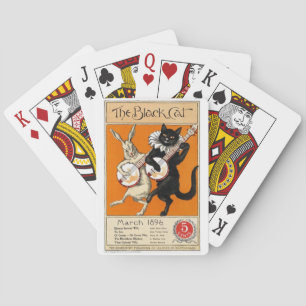 Schwarze Katze, weißes Kaninchen Spielkarten