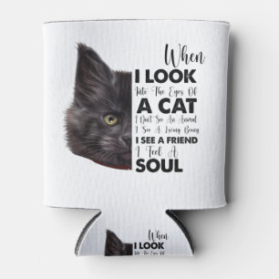 SCHWARZE KATZE, WENN ICH IN DIE AUGEN EINER KATZE DOSENKÜHLER