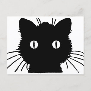 Schwarze Katze - Z. B. Lutz Postkarte