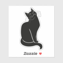 Schwarze Katze zeichnend