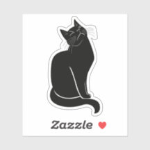 Schwarze Katze zeichnend