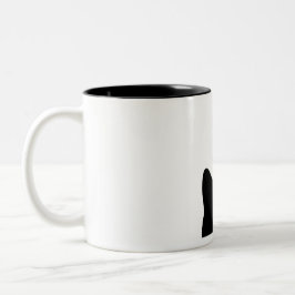 Schwarze Katze Zweifarbige Tasse