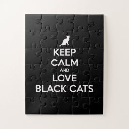 Schwarze Katzen behalten und Liebe