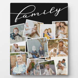 Schwarze Katzen-Fotos FotoCollage-Familie Fotoplatte