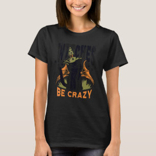 Schwarze Katzen Hexen Verrückte Halloween T-Shirt