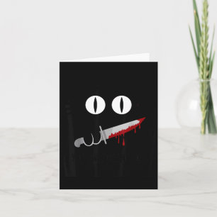 Schwarze Katzen Horror Gruselig Gothic Halloween K Karte