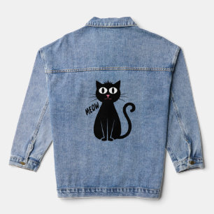 "Schwarze Katzen" Jeansjacke