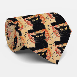 Schwarze Katzen Krawatte